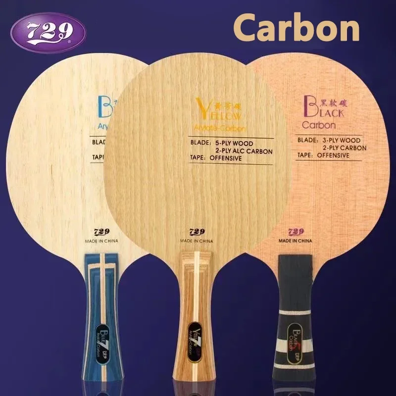 Original 729 Freundschaft Gelb ALC Tischtennisschläger 5 Holz 2 Arylate Kohlenstoff Professionelle Tischtennisschläger Blau ALC beleidigend