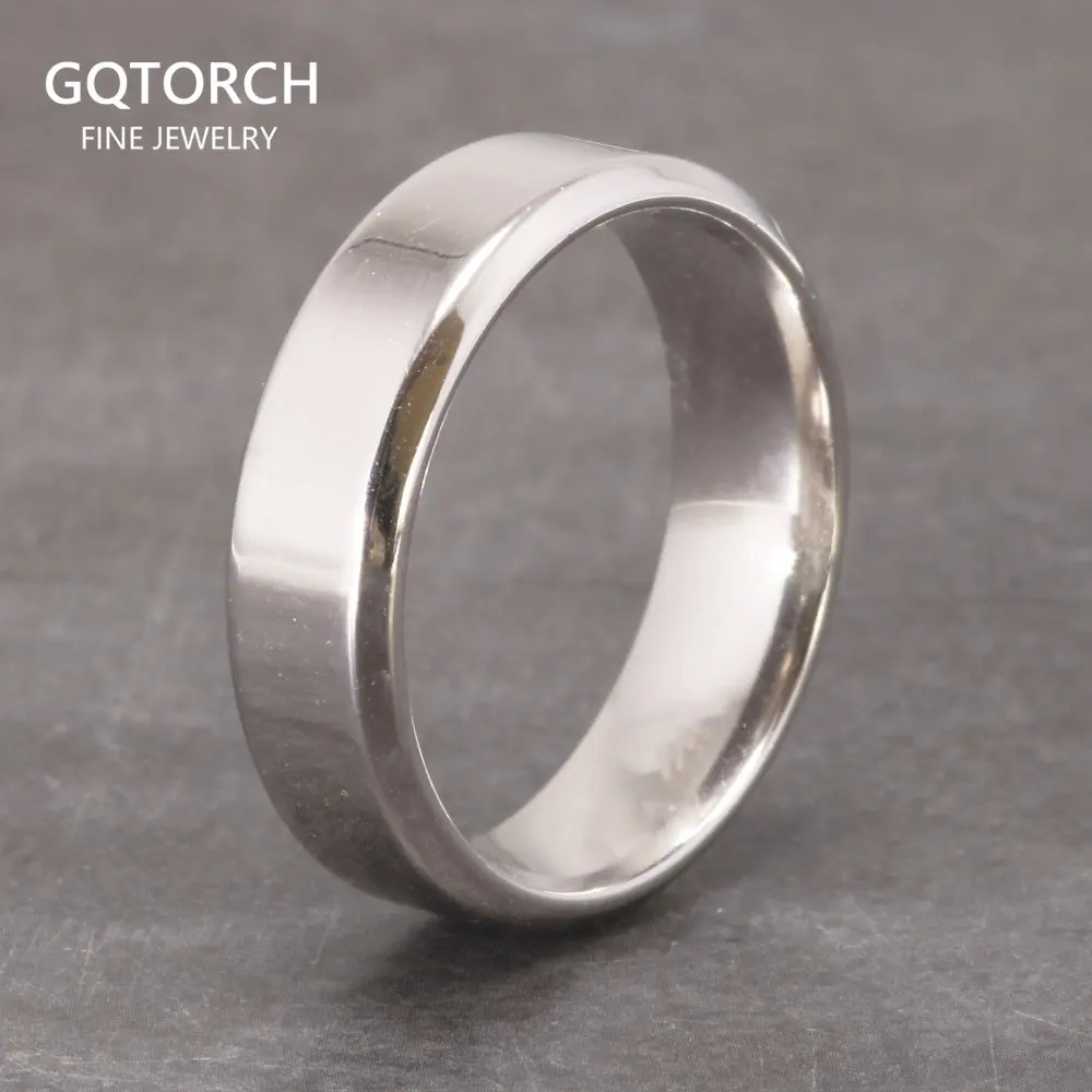 Anello classico lucido in argento sterling 925 da 6 mm per uomini e donne Nome libero inciso all'interno di gioielli minimalisti con fede nuziale liscia