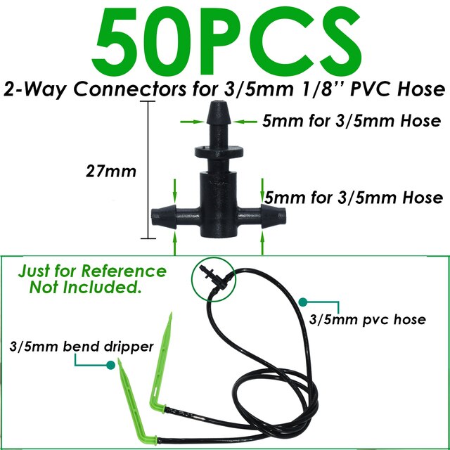 Irrigation 2L/4L/8L Steady flow dripper with 4-way cross Connector Agriculture Drip water irrigation Drip arrow connector 20Sets: KSL01-KIT030-50PCS