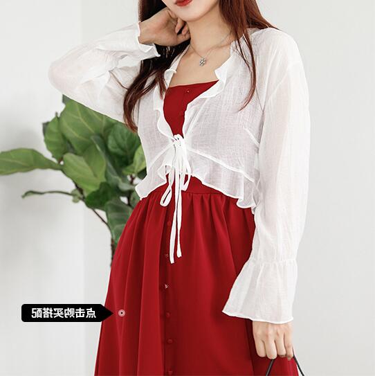 Petit manteau lolita vintage d'été petit manteau falbala manches évasées cardigan victorien smock kawaii fille gothique lolita manteau loli cos