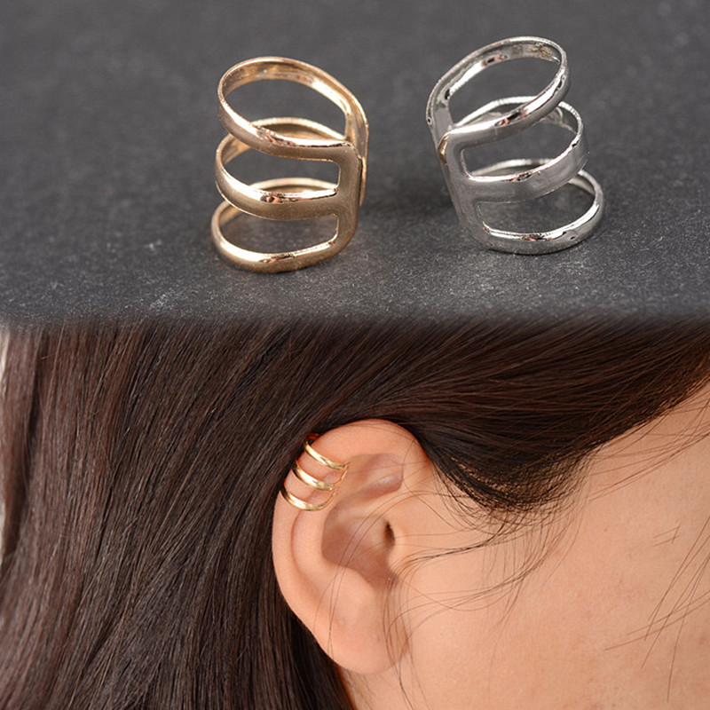 2020 nova moda feminina jóias punk rock brinco clip cuff wrap brincos sem piercing-clip em brincos de ouro belo presente