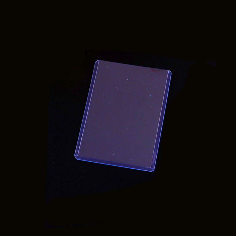 Cargador superior 35PT, protector transparente para tarjetas comerciales, soporte de carga superior, fundas de tarjetas de plástico duro, soporte para tarjetas deportivas de béisbol: Rosa