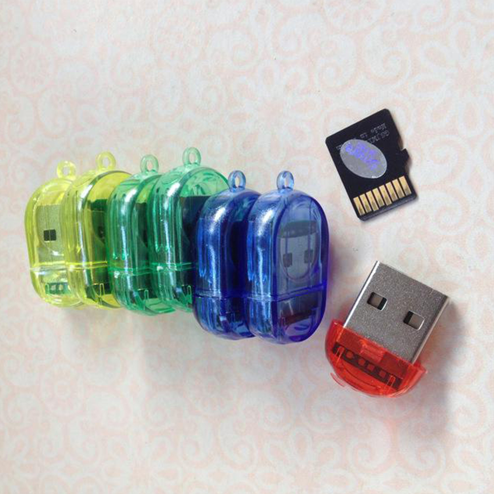 High Speed Mini TF Micro Card Reader USB 2.0 Micro T-Flash TF Memory Card Reader 64GB Memory High-speed Transmission
