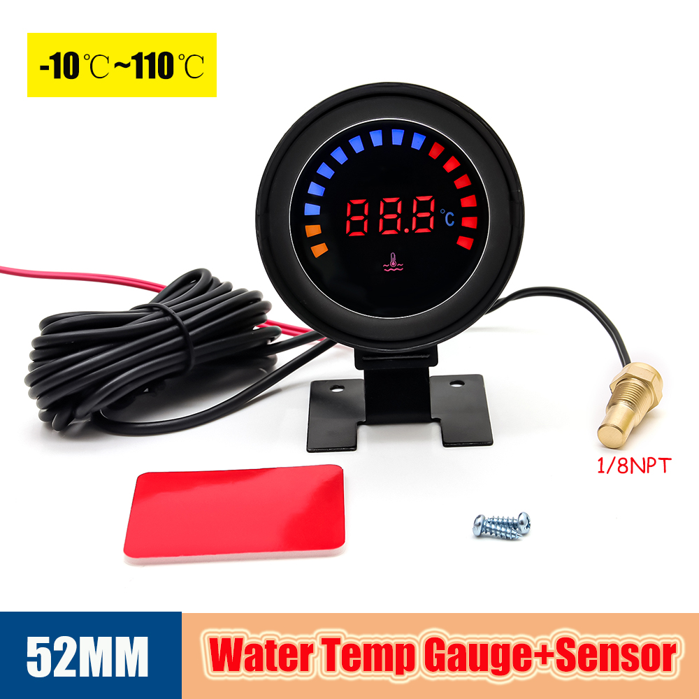 52mm Auto Water Temperature Meter Universal LCD Di... – Grandado
