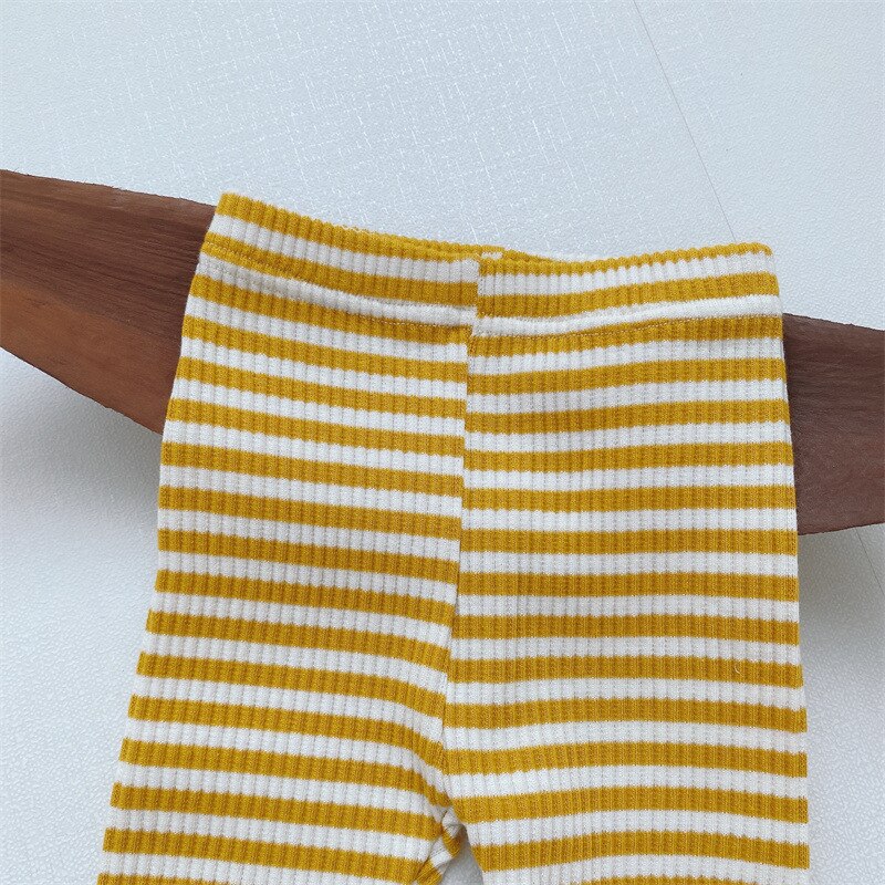 Pasiaste spodnie jednokolorowe dziecięce ubrania dla dzieci maluch chłopcy dziewczęce ubrania dorywczo spodnie dla dzieci najniższe spodnie prążkowane elastyczne