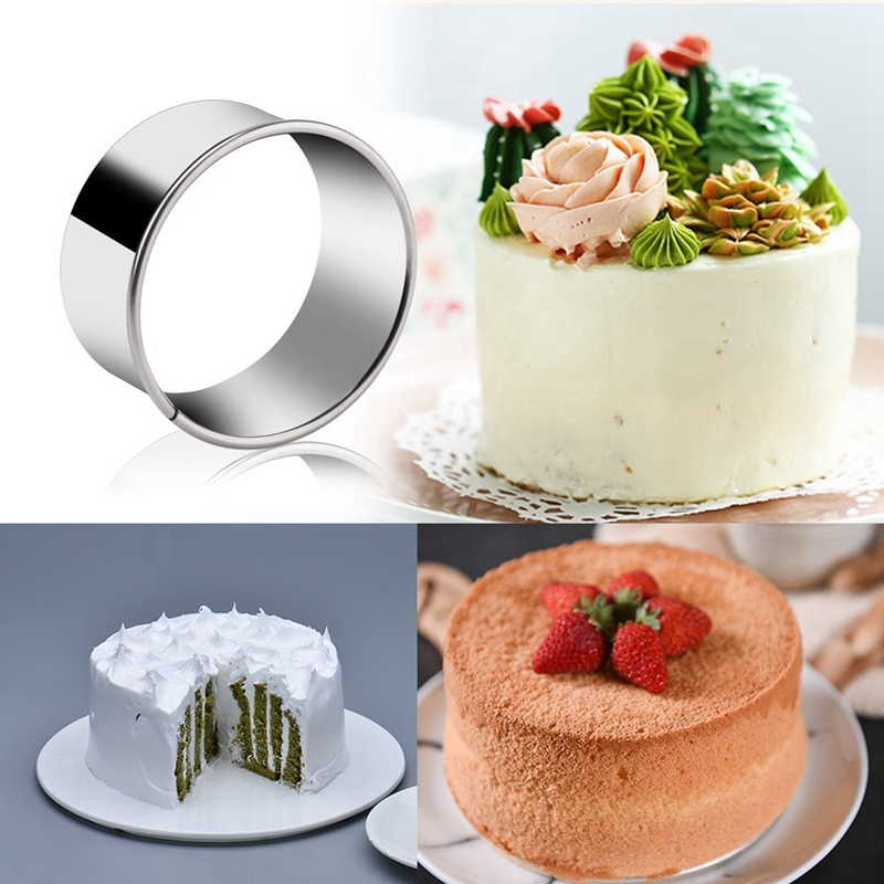 14 Stks/set Ronde Cookie Biscuit Cutter Set Rvs Mousse Cake Ring Mold Gebak Biscuit Donuts Cutter