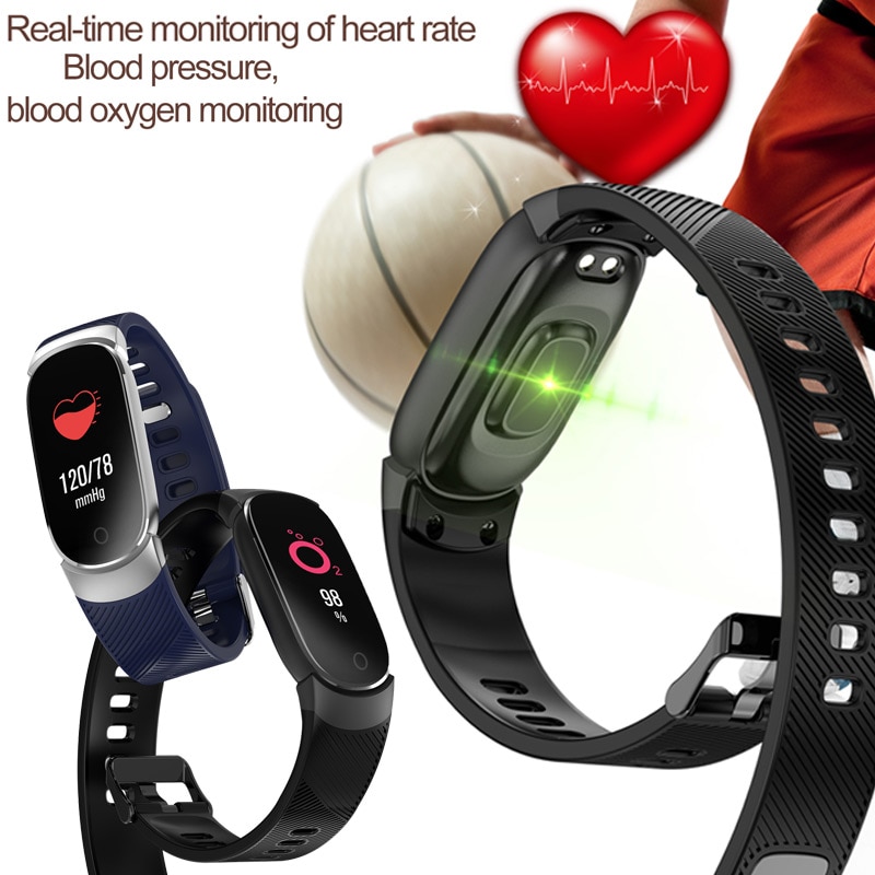 Smart Fitness Bracelet With Pressure Measurement Heart Rate Tracker Blood Waterproof Watch Smart Bracelet Women Activity Tracker