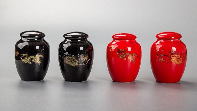 Hand Painted ceramics Spice tea Jar,Canister Products For The Kitchen Food Ancient Box Jar (tea, sugar, coffee beans, etc.)