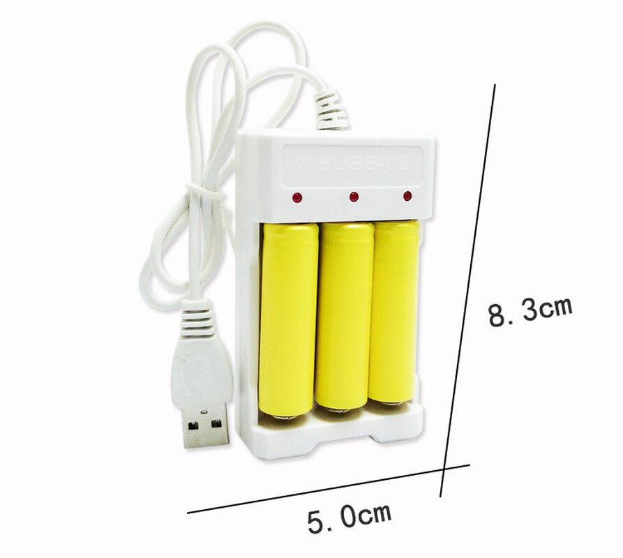 Usb 3- slots /4- slots snelladende batterijlader kortsluitbeveiliging aaa en aaa oplaadbare batterijstation