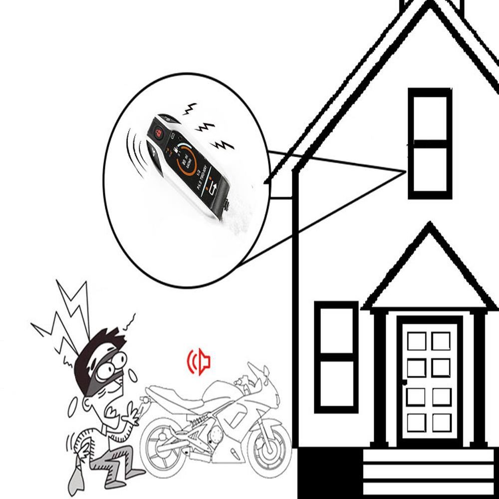 Anti Theft Security Alarm System With Dual Remote Control Vehicle Start Lock - Unlock For All Electric Bikes And Scooter