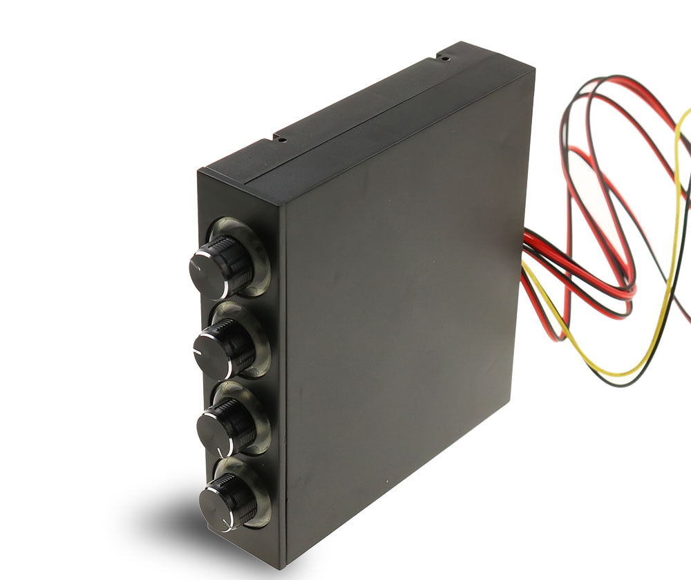 Fan Speed Controller 4 Channel W/ LED Controls Up To 4 Sets Of PC Computer Fans GDT Controller And CPU HDD VGA