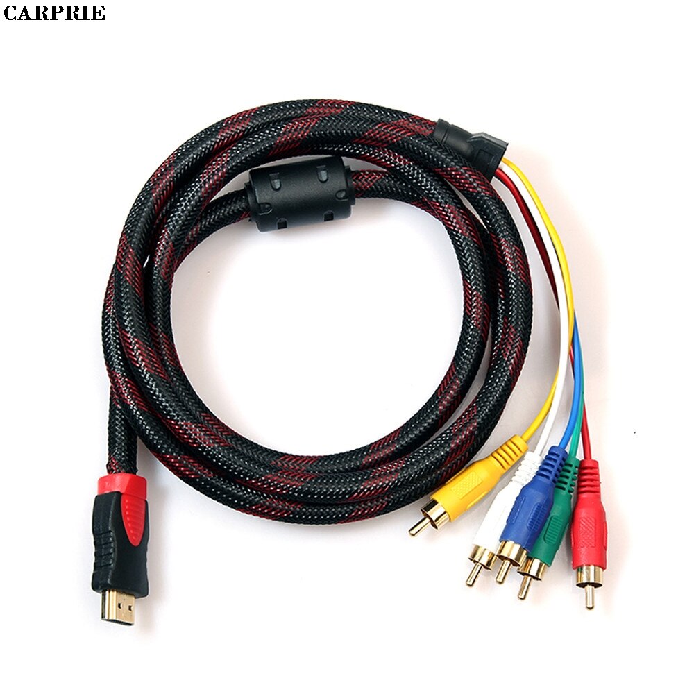 5ft HDMI to 5RCA Male Audio Video Component Convert Cable 1.5M For HDTV 1080P extension