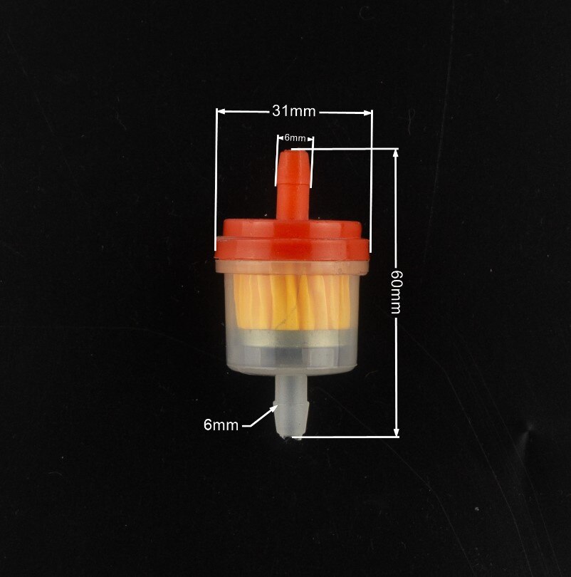 Filtre à gaz universel en ligne pour moto, filtre à carburant pour petit moteur de tondeuse à gazon, aimant Jane, 6mm, 7mm, 8mm, 1/4 ", 1PC: Lavande