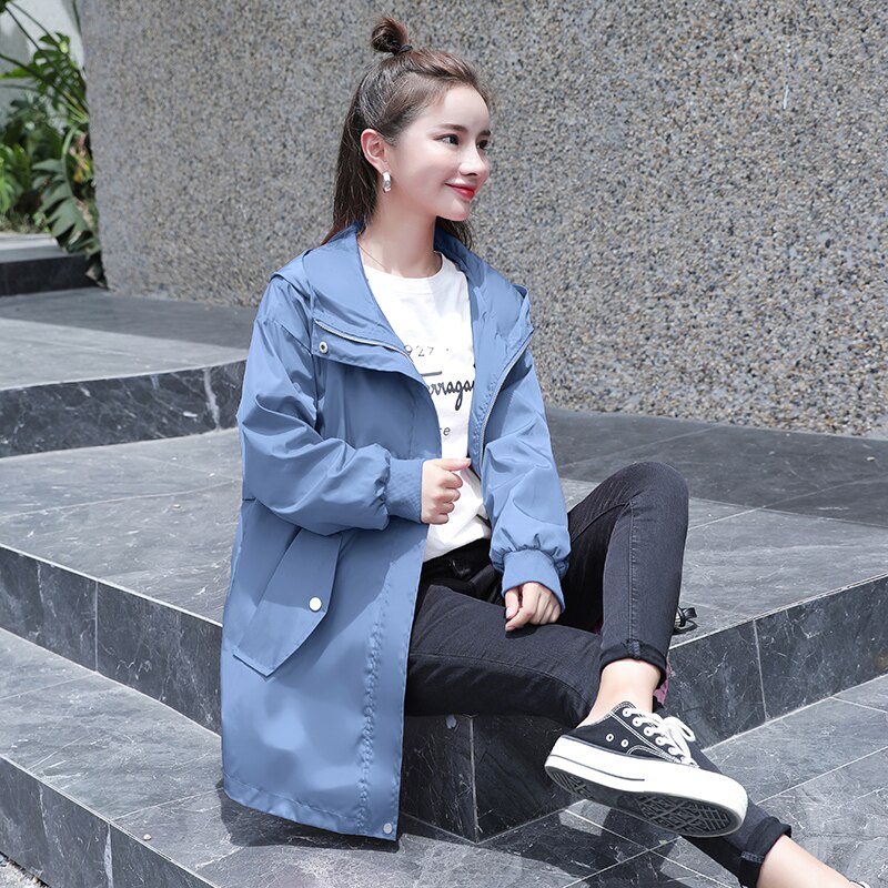503# Autumn Spring Korean Maternity Jackets Large Size Loose Outwear Clothes for Pregnant Women Thin Pregnancy Coats