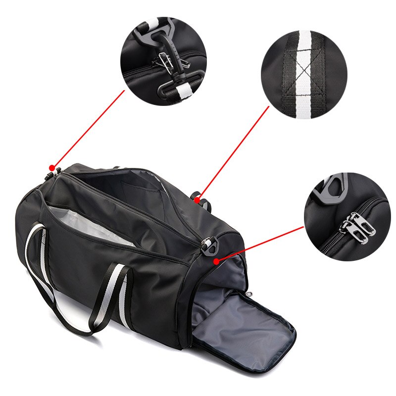 NANCY TINO las mujeres de negocios de viaje equipaje mojado y seco separación deportes gimnasio bolsa para hombres con gran capacidad