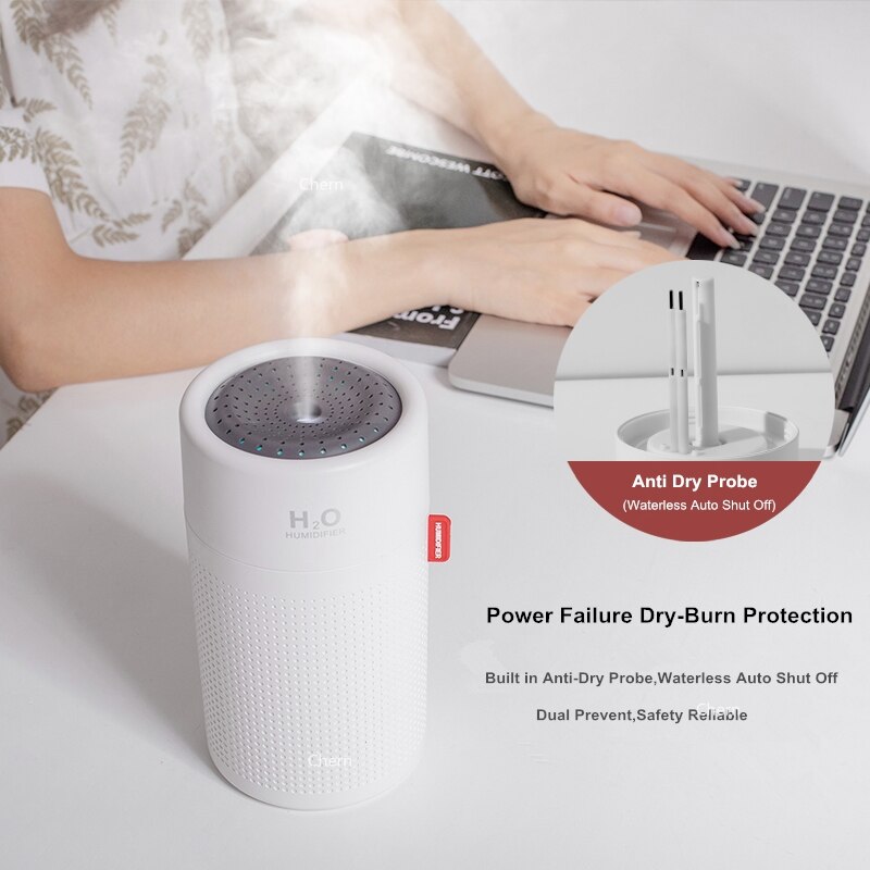Grote Capaciteit 750 Ml Luchtbevochtiger Draadloze Ultrasone Usb Oplaadbare Aroma Diffuser Kleur Led Mist Maker Heel Humidificador