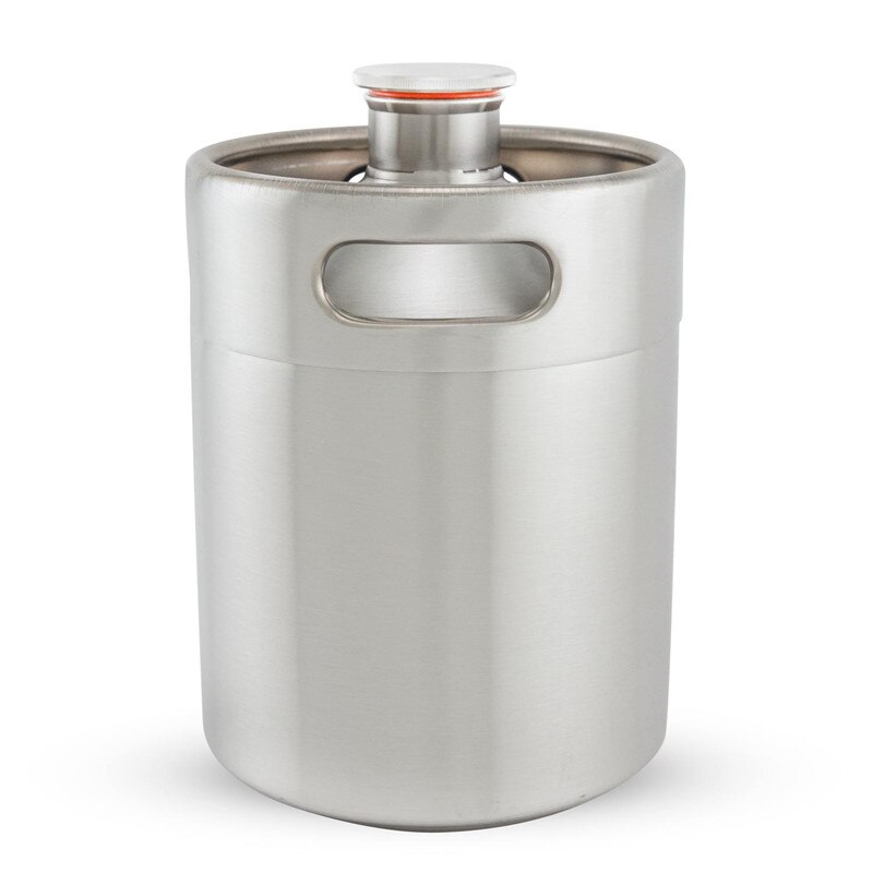 2l rustfrit stål bryg growler mini fad øl flaske tønder hjemmebrygge øl container bar værktøj