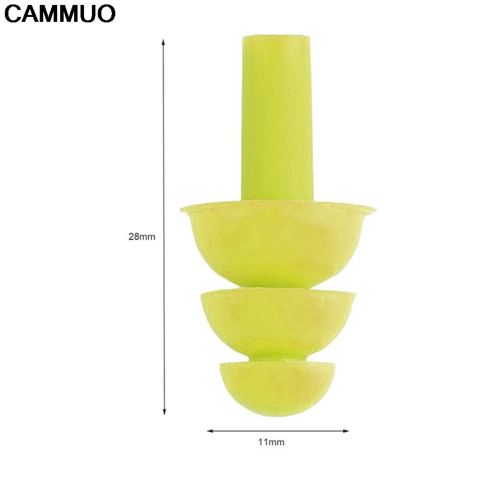 Anulador de ronquidos de ruido auricular tapones para los oídos de espuma blanda de sonido oído protección Anti ruido durmiendo de reducción de ruido