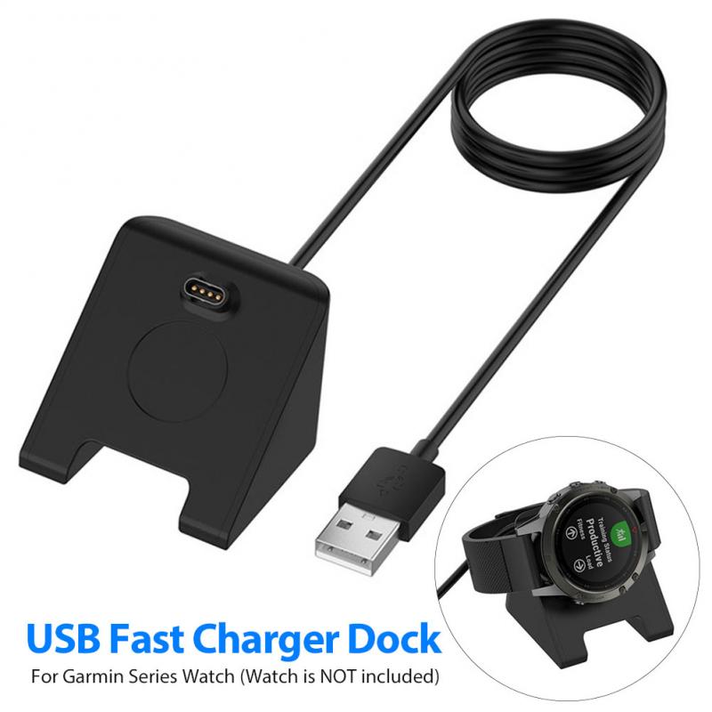 1Pc Usb Fast Charger Dock Kabel Draagbare Fast Charger Dock Brede Compatibel Voor Garmin Fenix 6S/6/6x Pro Horloge Oplaadkabel
