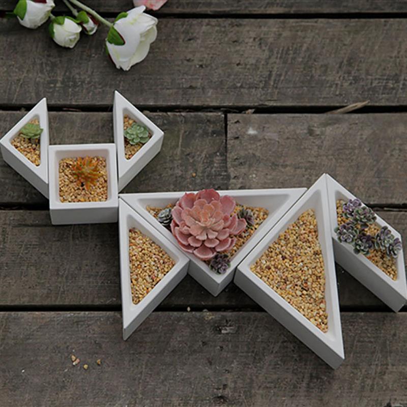 Fioriera di cemento Stampo in silicone Rombo A Forma di Esagono Geometrico Decorazione Della Casa Del Mestiere Invasatura Piante Succulente Cemento Vaso di Stampi