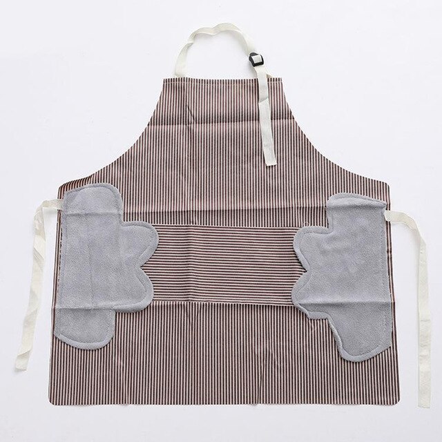 Kitchen Apron Oxford Cloth Waterproof Oilproof Apron For Wife 69 * 70cm Waterproof Accessories: 2