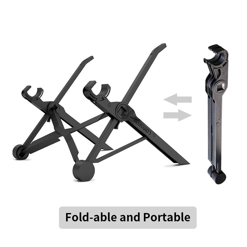 Nexstand  k2 laptop stativ notebook stander sammenfoldelig bærbar justerbar laptop kontor lapdesk.ergonomisk notebook stander
