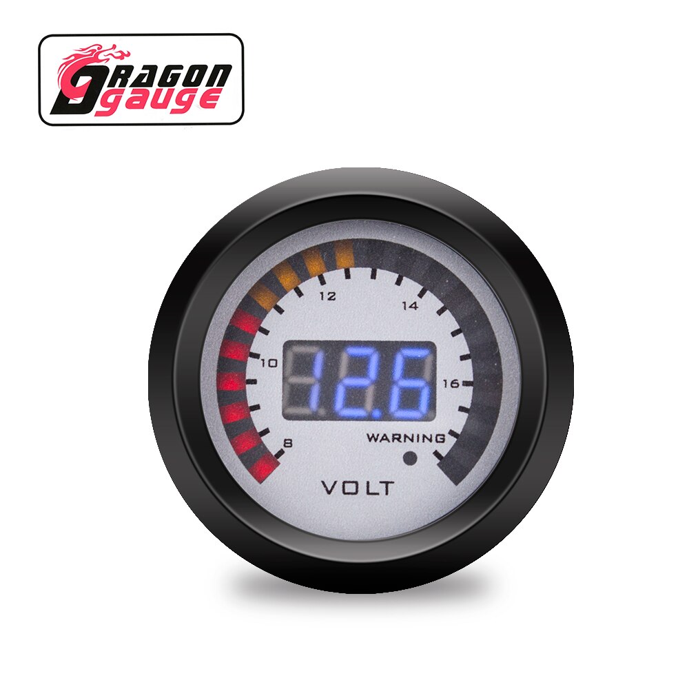 Voldragon 」 2 "52mm voltímetro de coche medidor de voltaje pantalla gráfica Digital 8 ~ 18V Venta de fábrica 12 voltios instrumento de modificación de coche: Voltmeter