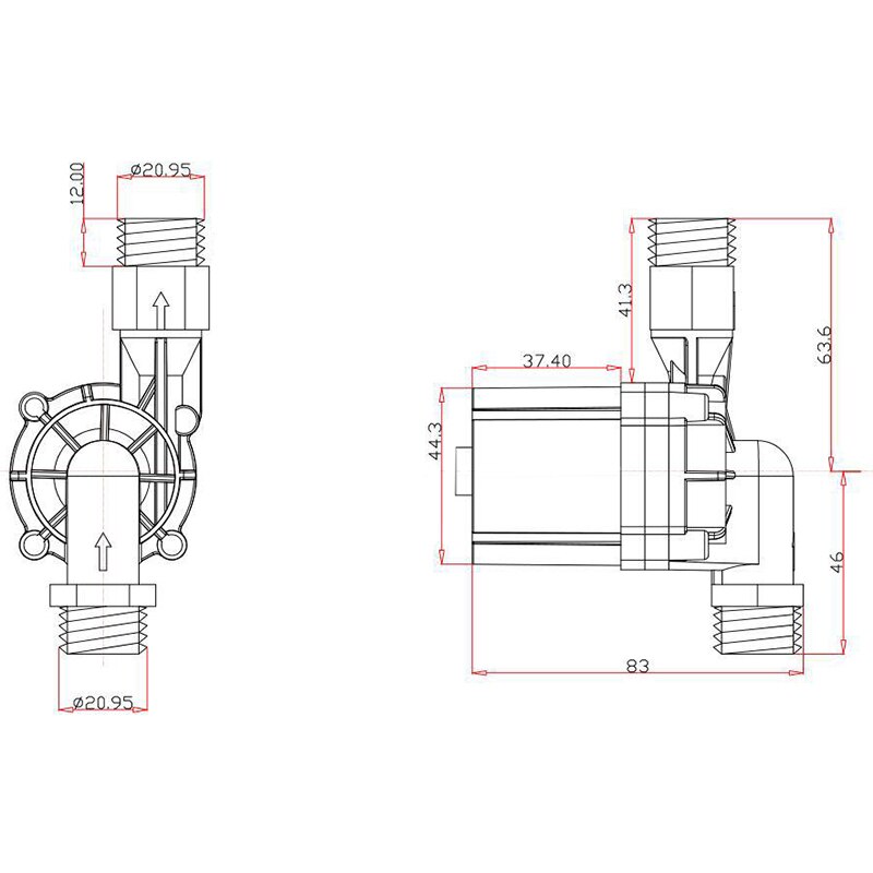 DC 12V Brewing Pump Low Noise and Durable Self-Brewed Beer Circulation Brushless Water Pump Household Brewing Beer Pump