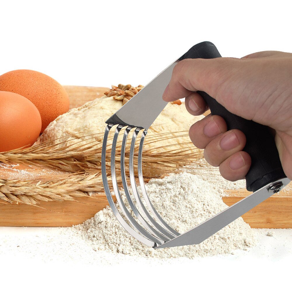 Goldbaking Dough Blender Top Pastry Cutter with Heavy Duty Stainless Steel Blades Pastry Blender Cutter Dough Mixer