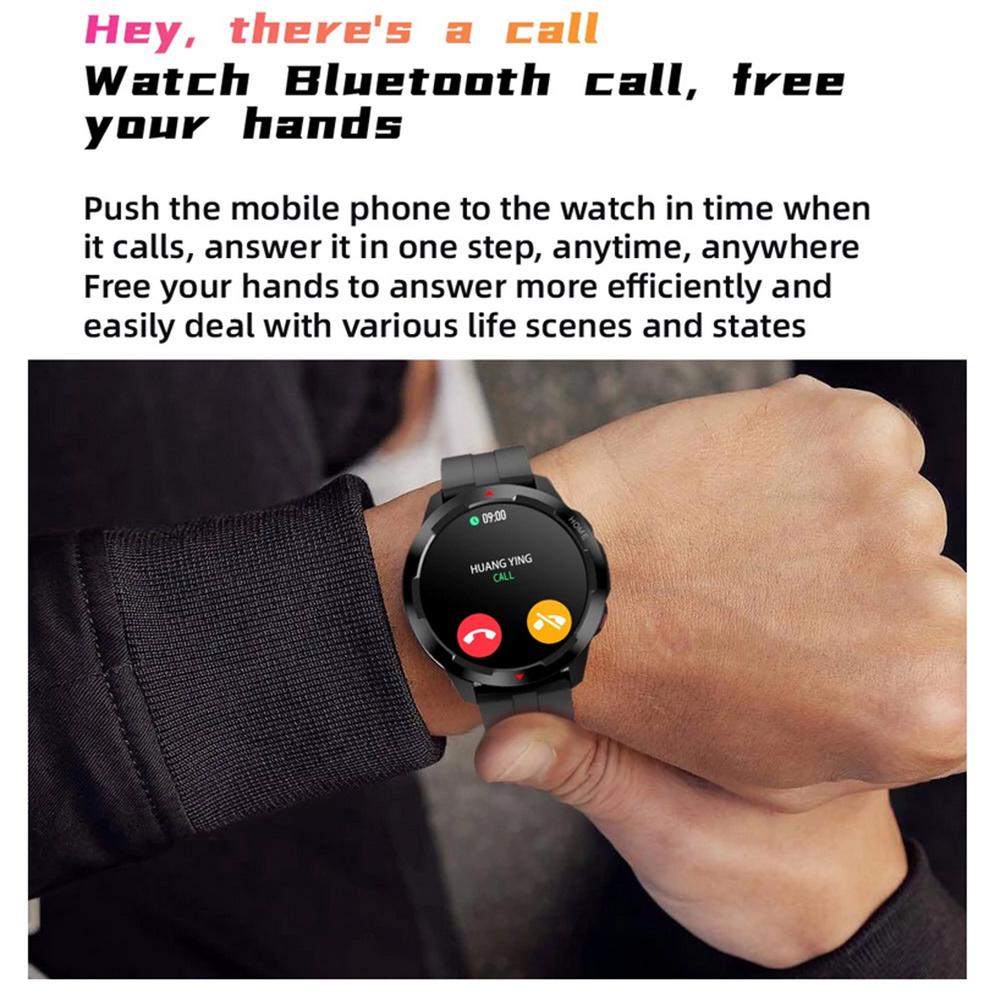 Smartwatch mit mt13 1.32 zoll-display (360 x 360 hd zoll), bluetooth-funktion, anruffunktion, blutsauerstoffmessung, herzfrequenzmessung und wasserdichtem armband