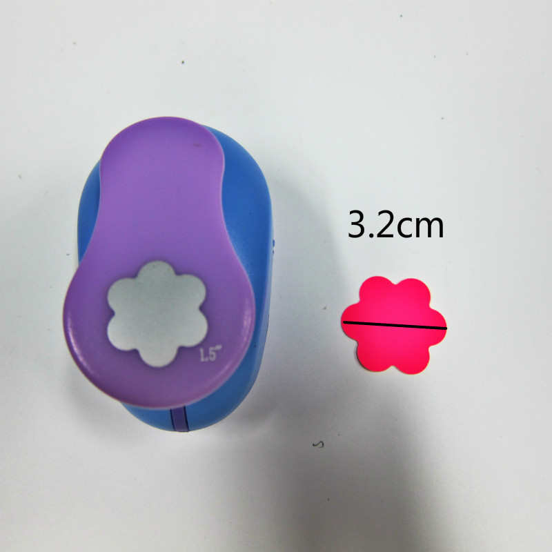 Perforadora troqueladora para manualidades con forma de flor, 0,8 cm-7cm, para Scrapbooking, escuela, perforador de papel, troqueladora para goma Eva, 6 cortador de pétalos,