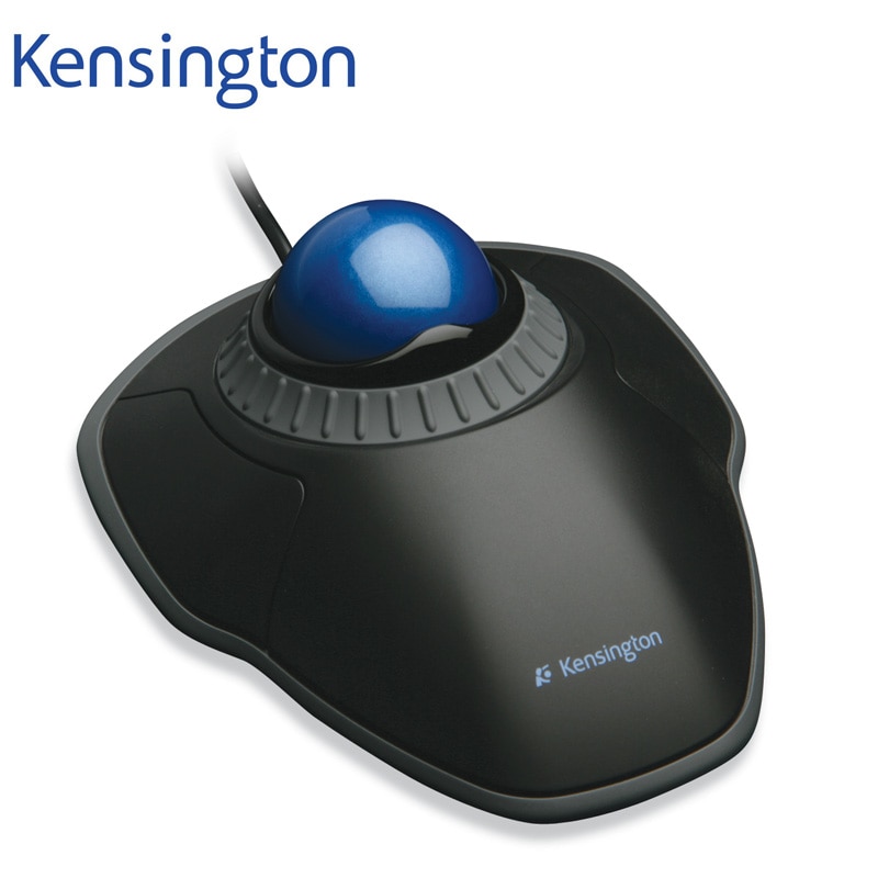 Kensington Original Orbit Trackball Mouse with Scroll Ring Optical USB for PC or Laptop with Retail Packaging K72337 K72500