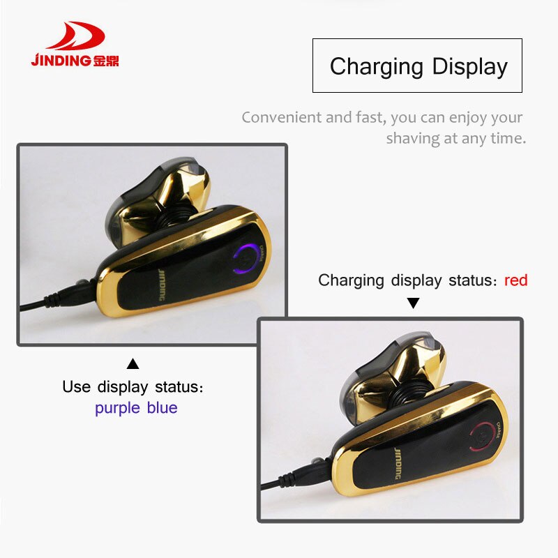 Multifuncional barbeador elétrico usb lavável 3d flutuante cabeça polonês 3 lâmina aparador de pêlos máquina barbear recarregável