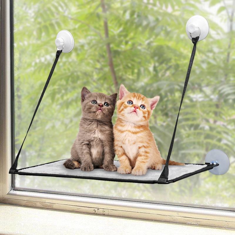 Leuke hangende kattenbedden voor huisdieren, zonnige vensterbank, hangmat voor huisdieren, comfortabele kattenmand, plank voor huisdieren, bedden