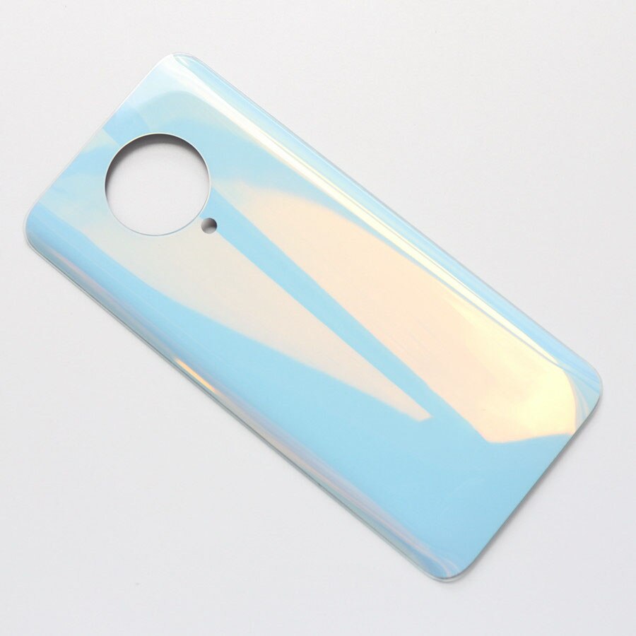 Modified Rear Cover For Xiaomi POCO F2 Pro Back Glass Battery Cover Rear Housing Door Panel Replacement+Adhesive Sticker: White No Lens
