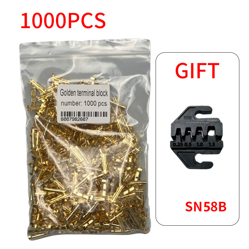 50-1000pcs 453 U-shaped Terminal Tab Cold Inserts Connectors Cold Terminal Small Teeth Fascia Terminal, 0.3-1.5mm2: Cyan