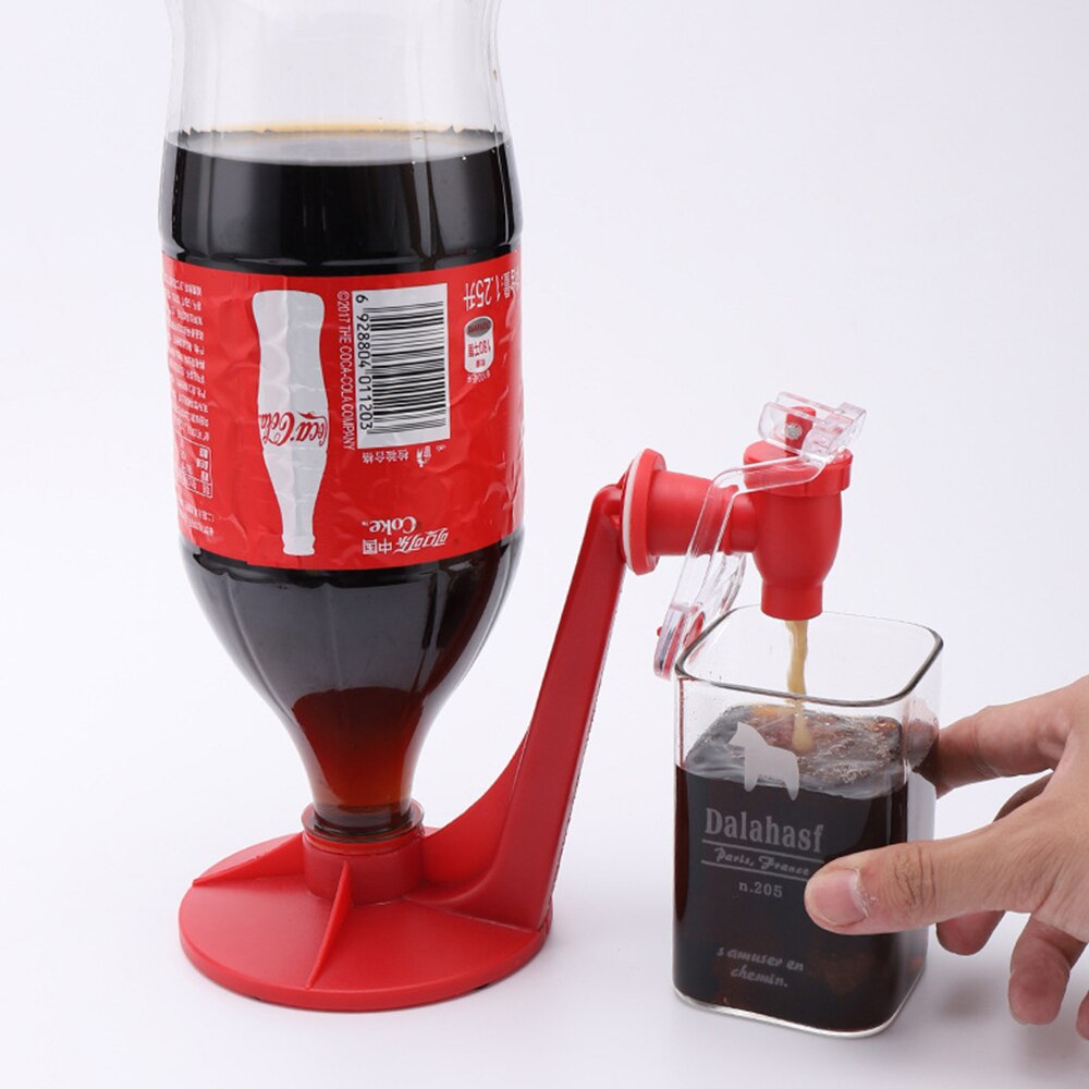 Novelty Saver Soda Beverage Dispenser Bottle Coke Upside Down Drinking Water Dispense Machine Switch Bar Party Kitchen Gadget