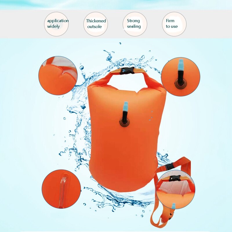 20L Open Water Zwemmen Boei Ultralight Veiligheid Float Zwemmen Tas Voor Zwemmers Triatleten Snorkelers Surfers