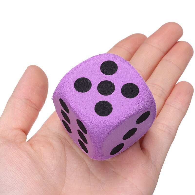 1pcs Sponge Foam Dot Dice Playing Dice for Math Teaching Vent Camping Hiking Playing Dice 3.8*3.8*3.8cm