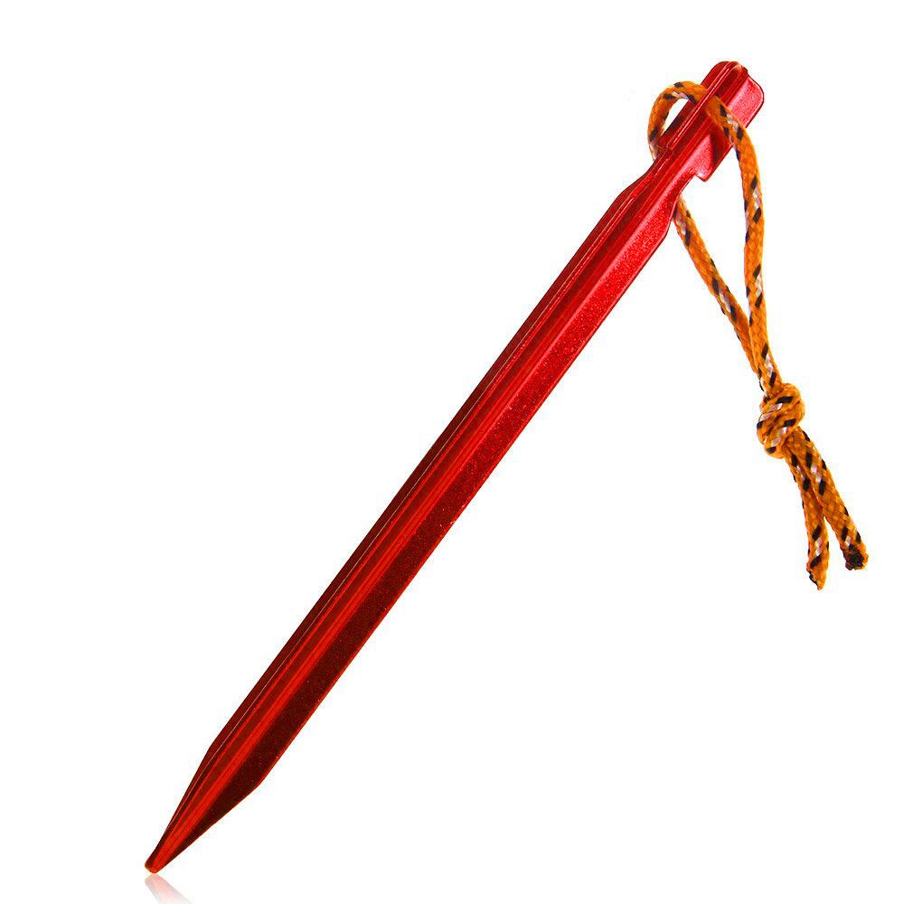 10 szt. Śledzie robić namiotu gwóźdź aluminiowe namioty z liną akcesoria kempingowe sprzęt na zewnątrz namiot podróżny budynek śledzie robić namiotu paznokci