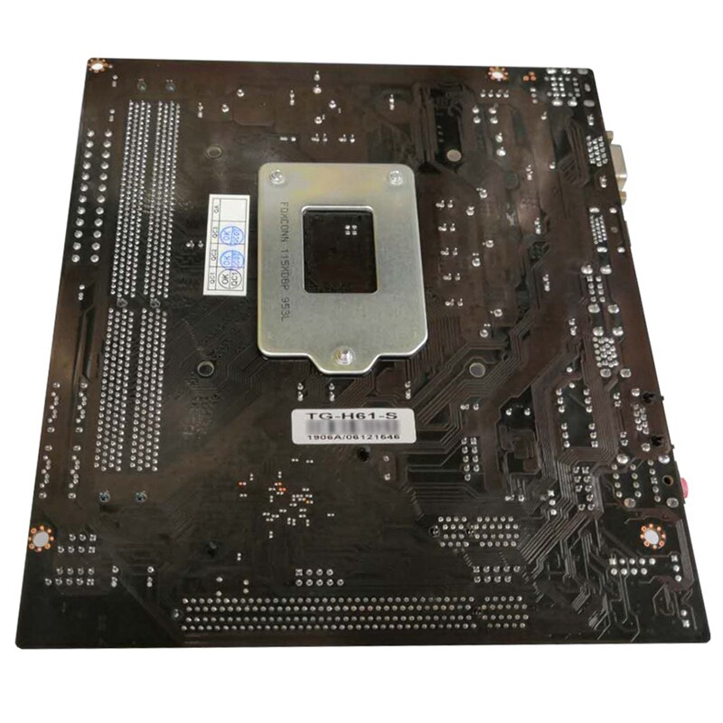 Placa base de ordenador de escritorio H61 placa base 1155 Pin CPU actualización de la interfaz USB2.0 DDR3 1600/1333 para Intel Core i7/i5/i3