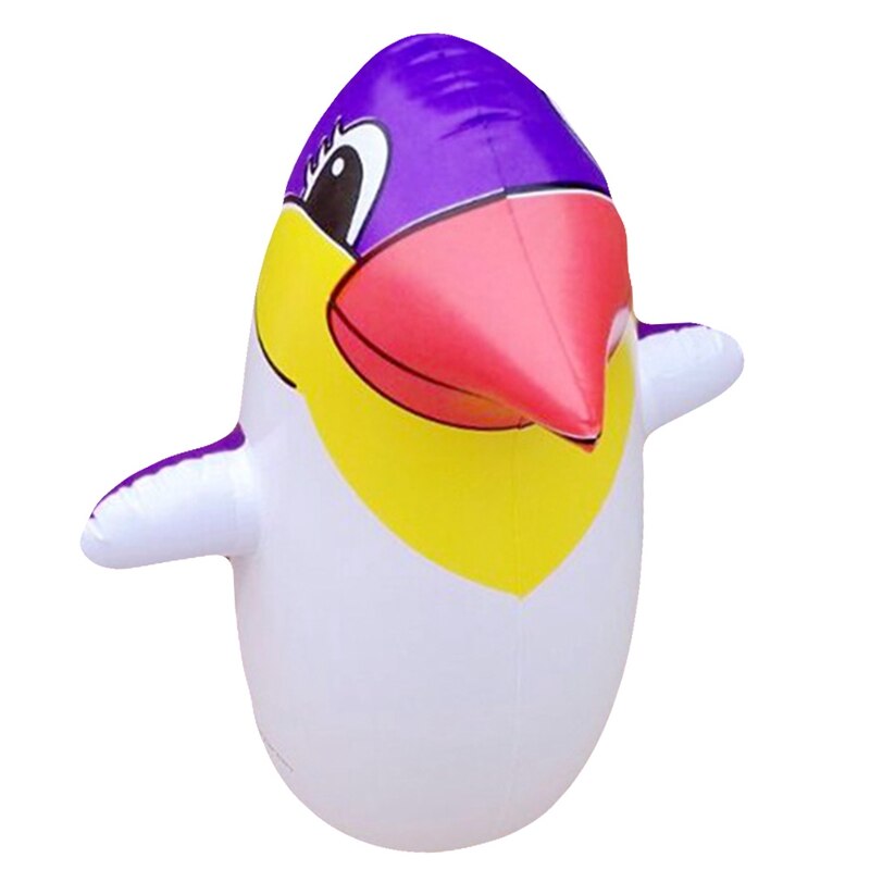 Outdoor-Spaß Und Sport 36 cm Aufblasbare Pinguin Spielzeug Weichen Kunststoff Tumbler Aufblasbare Pinguin Für Kinder Spielen: Purple