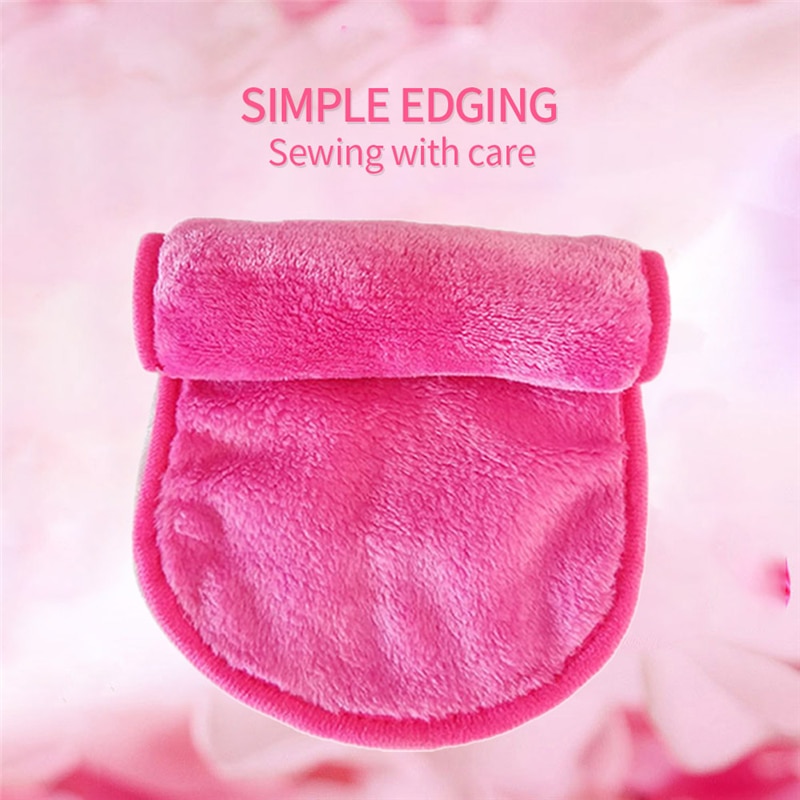 Mikrofiber makeup remover handduk återanvändbar magisk makeup remover våtservetter behövs inget ansiktsrengöringsolja hudvård sminkverktyg
