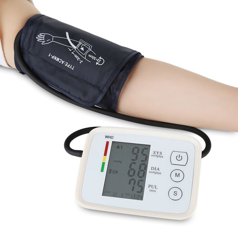 Smart Arm Bloeddrukmeter Digitale Draagbare Hart Bloeddrukmeter Voor Meten Automatische Bloeddrukmeter Tonometer