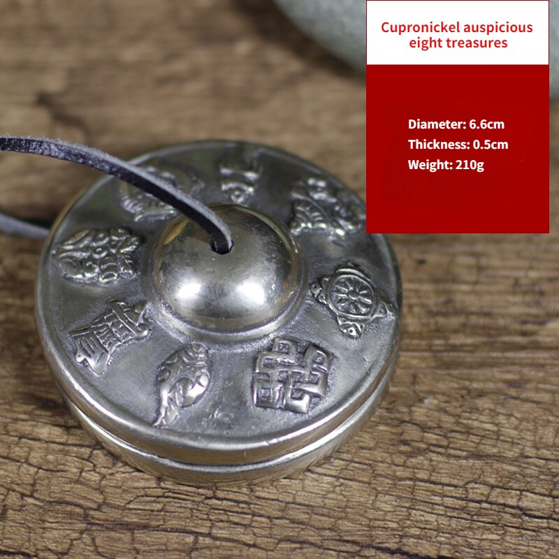 Nepal Handmade Bell Bell Percussion Instrument Pure Copper Ding Xia Large Bell Bell Strike Double Chime: Cupronickel 4