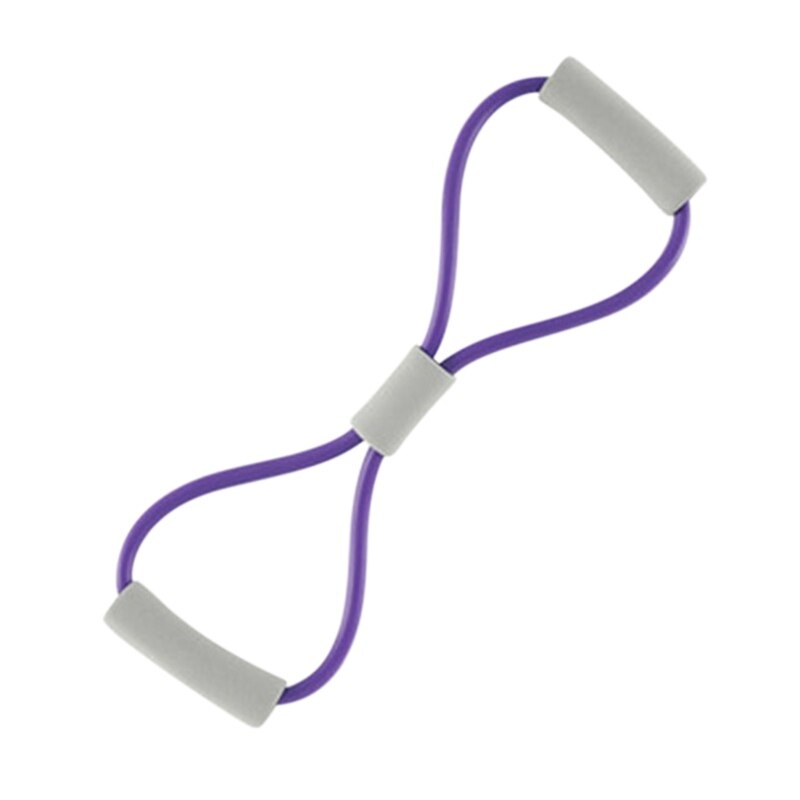 Spanner home yoga fitness resistance 8 word spanner chest expander rope workout muscle training rubber elastic bands: A