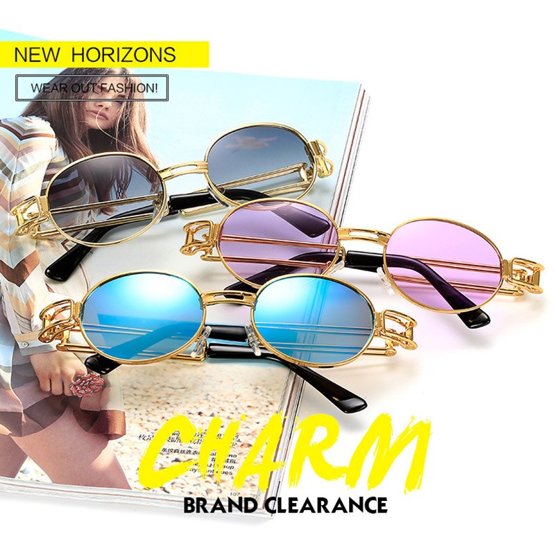 Diamond Rappers Glasses Iced Out Shinny Sunglasses Metal Frame PC Lens Glasses VJ
