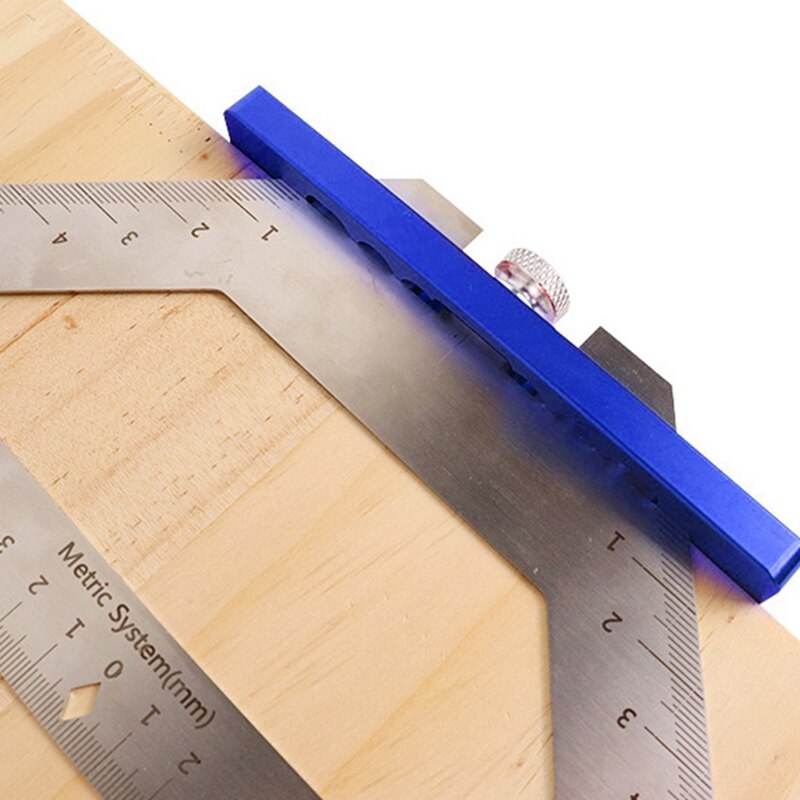 Houtbewerking Driehoekige Marker Eenvoudige Heerser Lijn Tekening Markering Gauge Line Crossing Artefact Hoek Heerser