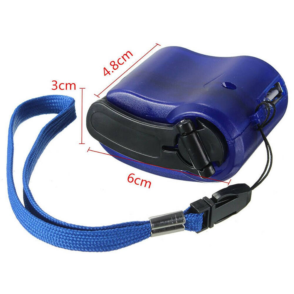 Cargador de teléfono Manual con manivela USB, generador de emergencia portátil para exteriores, senderismo, Camping, salida USB