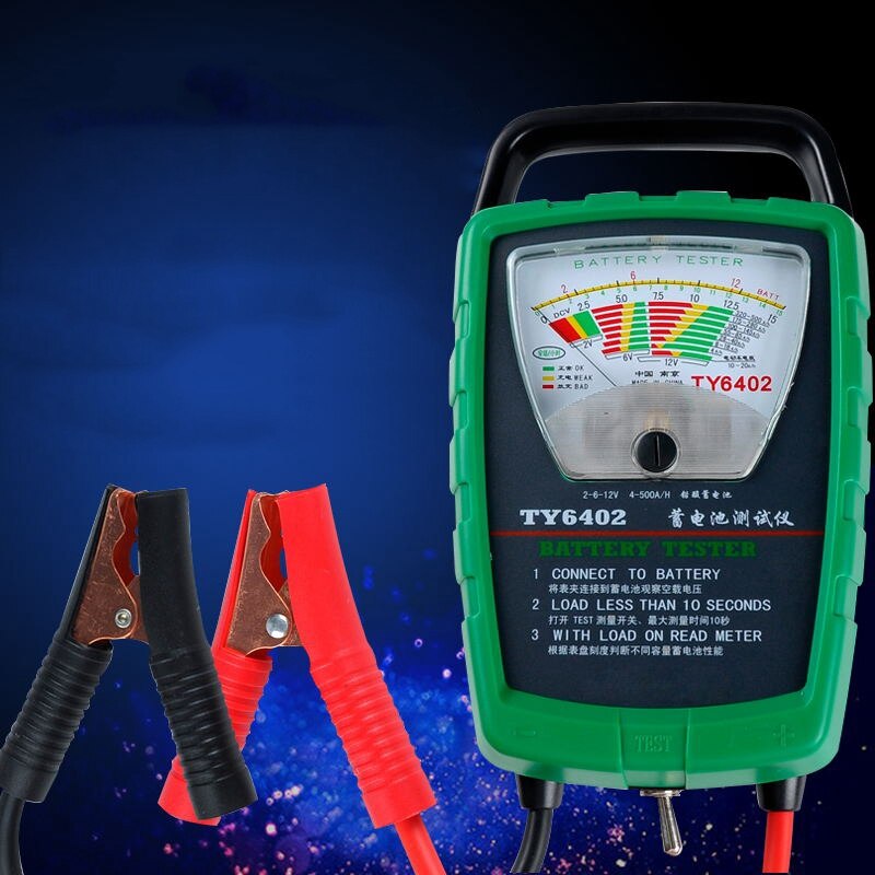 Ty6402 500a 2v 6v 12v automobil/bilbatteri tester/generator/startkontrol let at bruge